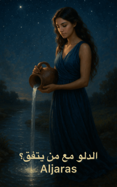 الدلو، في علاقاته مع الأبراج، حين يُحبّ بفكرٍ نادرٍ وروحٍ واسعة